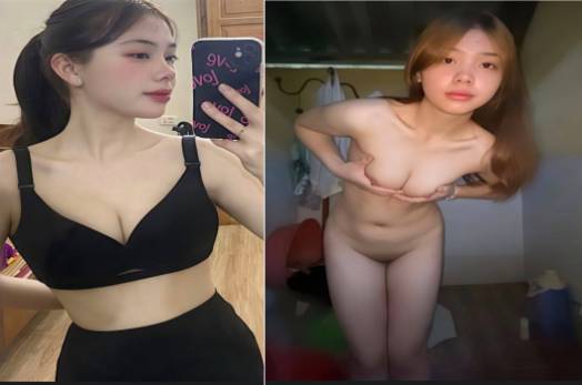 Gái xinh với vòng 1 khủng nằm chờ anh khám phá
