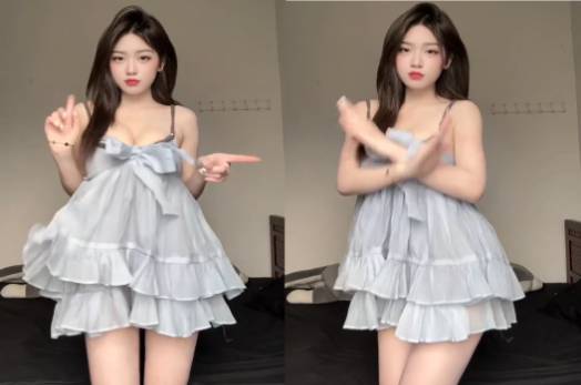 Tiktoker xinh đẹp nhảy gợi cảm làm tình đầy năng lượng
